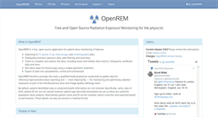 Desktop Screenshot of openrem.org