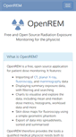 Mobile Screenshot of openrem.org