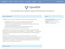 Tablet Screenshot of openrem.org